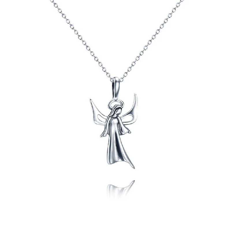 Best necklaces and pendants with rose gold for a warm and romantic appeal-S925 Angelic Virgin Mary Virgencita Necklace