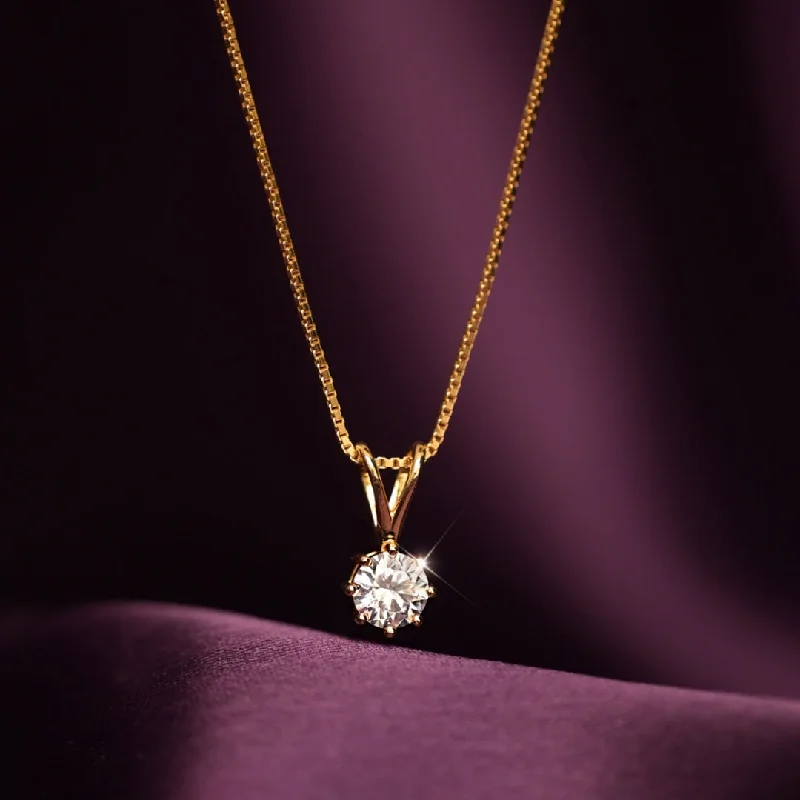 Necklaces and pendants with infinity love symbols for an eternal, romantic gesture-Royal Solitaire Necklace