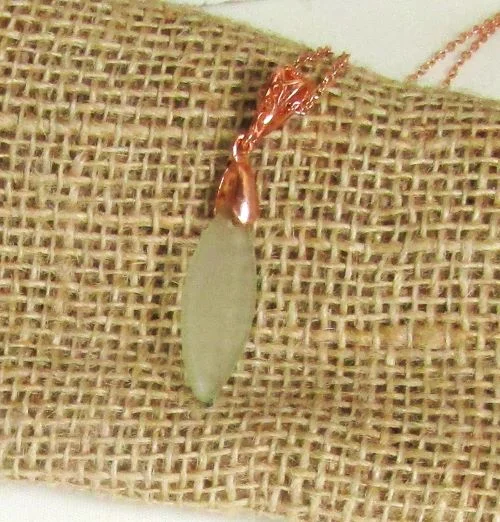 Necklaces and pendants with leaf-shaped designs for an earthy, organic feel-Sea Glass Pendant Necklace Pale Green