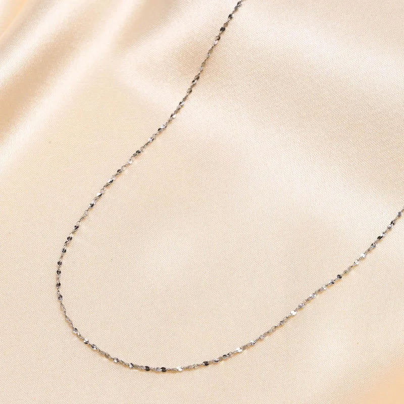 1MM Snake Chain: Silver Color