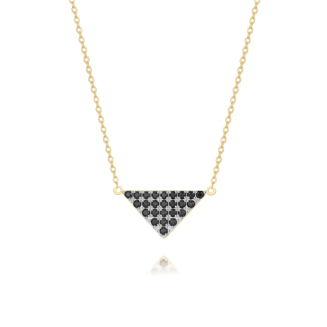 Best necklaces and pendants with gemstone clusters for a bold and colorful effect-Triangle Pendant Necklace Multiple Perspectives collection Designed by Alexandra Baltazar