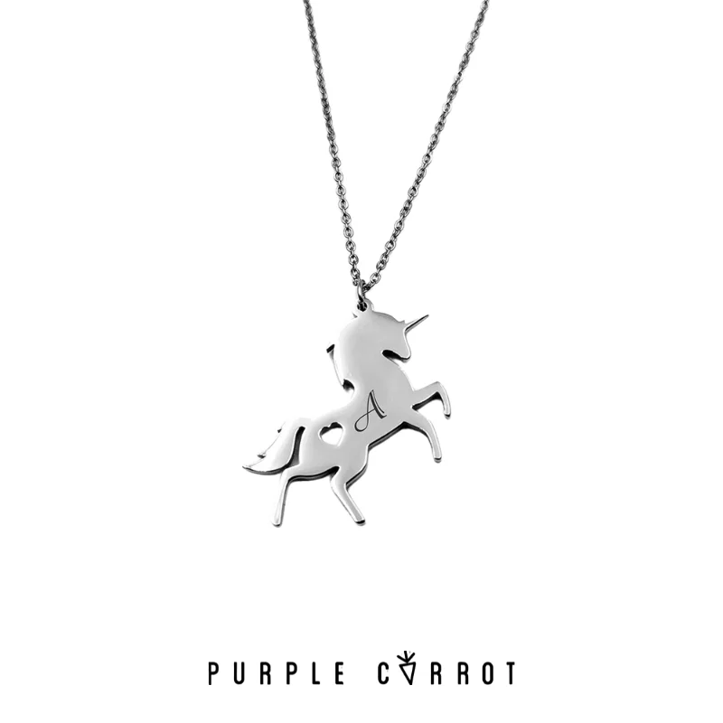 Elegant necklaces and pendants with onyx stones for a sleek, polished look-Unicorn Necklace