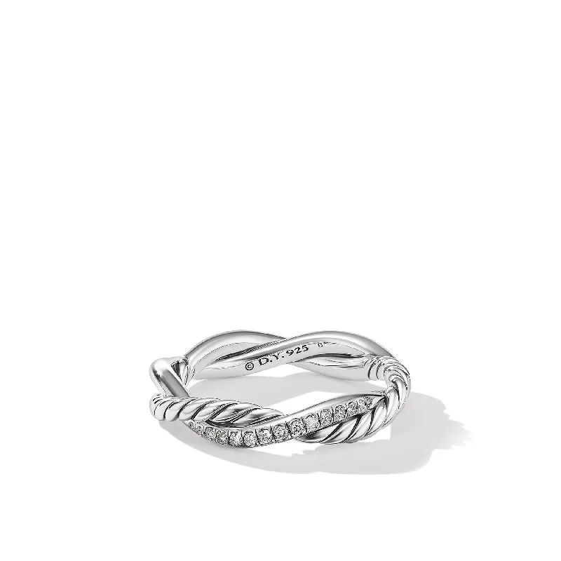 Rings with starburst topaz for radiant beauty -David Yurman The Infinity Collection Ring in Sterling Silver