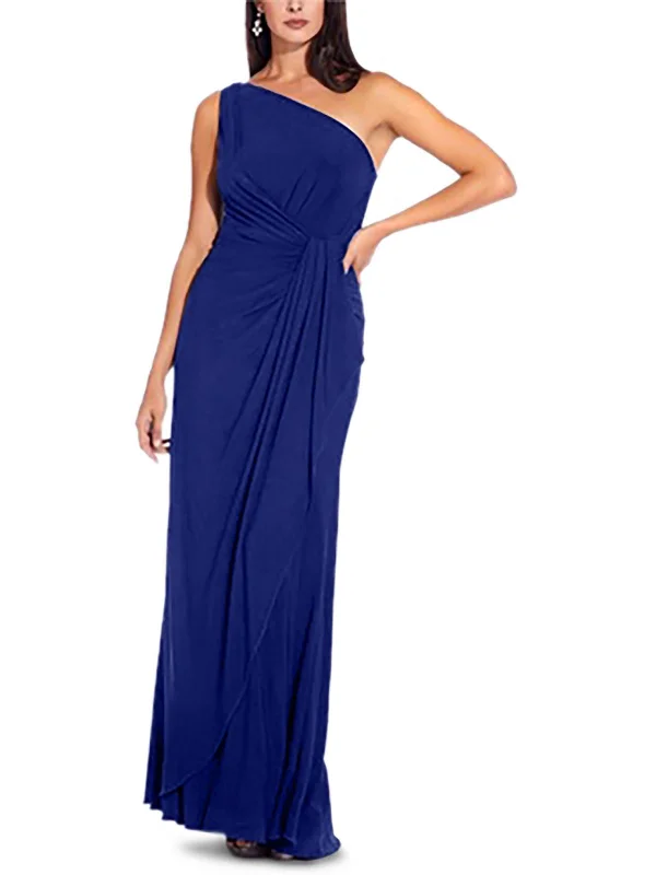 Bridesmaid Dresses for Ceremony -Womens Faux Wrap Long Evening Dress