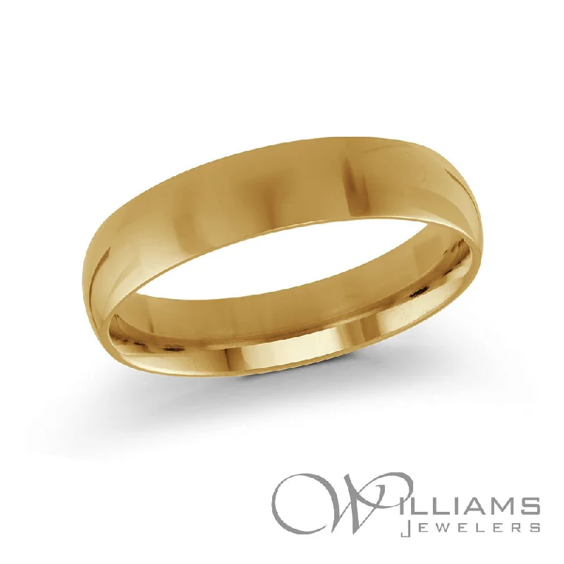 Rings with gothic-inspired skull motif details -Williams Signature 14 Karat Wedding Band