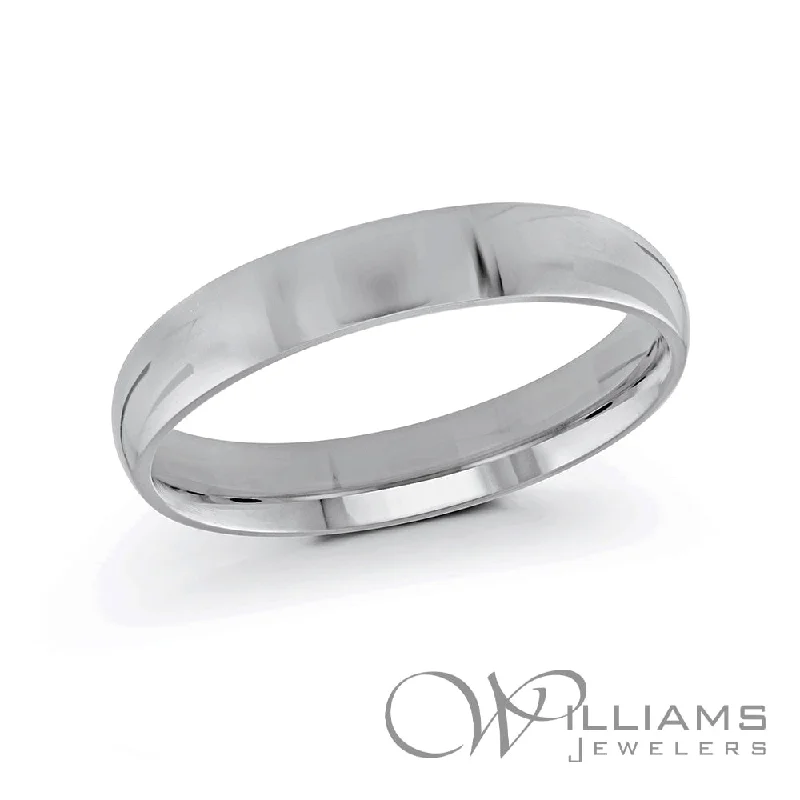 Rings with engraved constellations for stargazers -Williams Signature 14 Karat Wedding Band