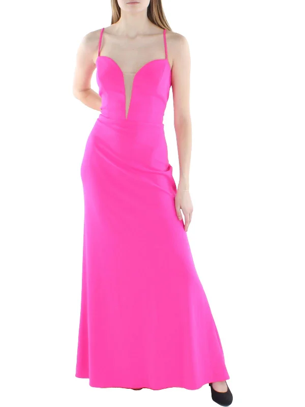 Strapless Dresses for Glamorous -Womens Plunging Long Evening Dress