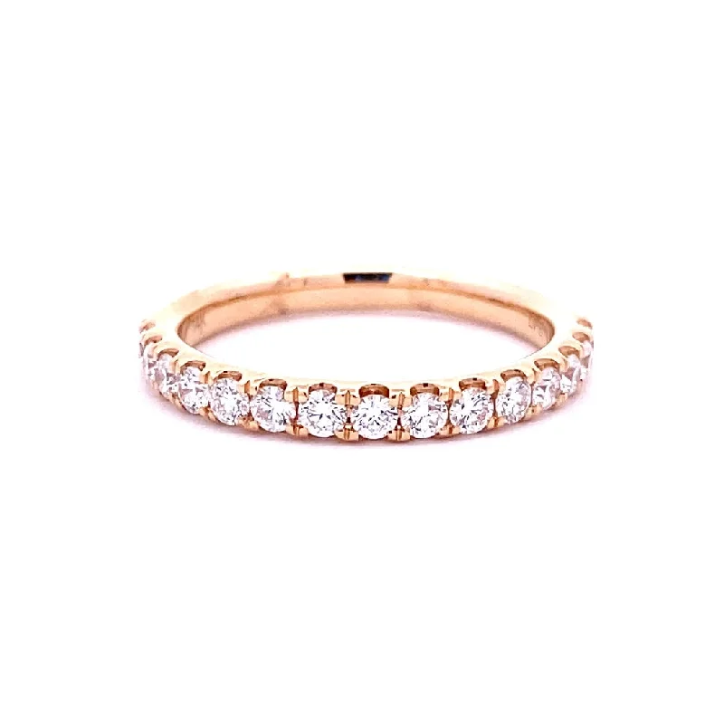 14K Yellow Gold 0.53ctw Round Diamond Classic Wedding Band