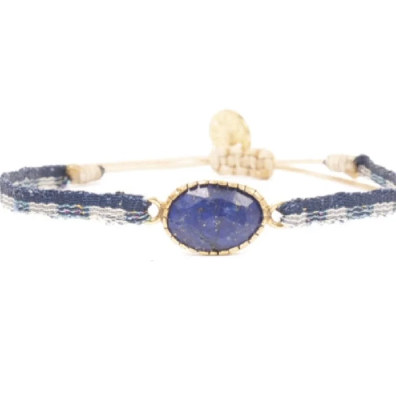 Bracelets with delicate amethyst for purple glow -Argantina Bristol Lapislazuli Bracelet