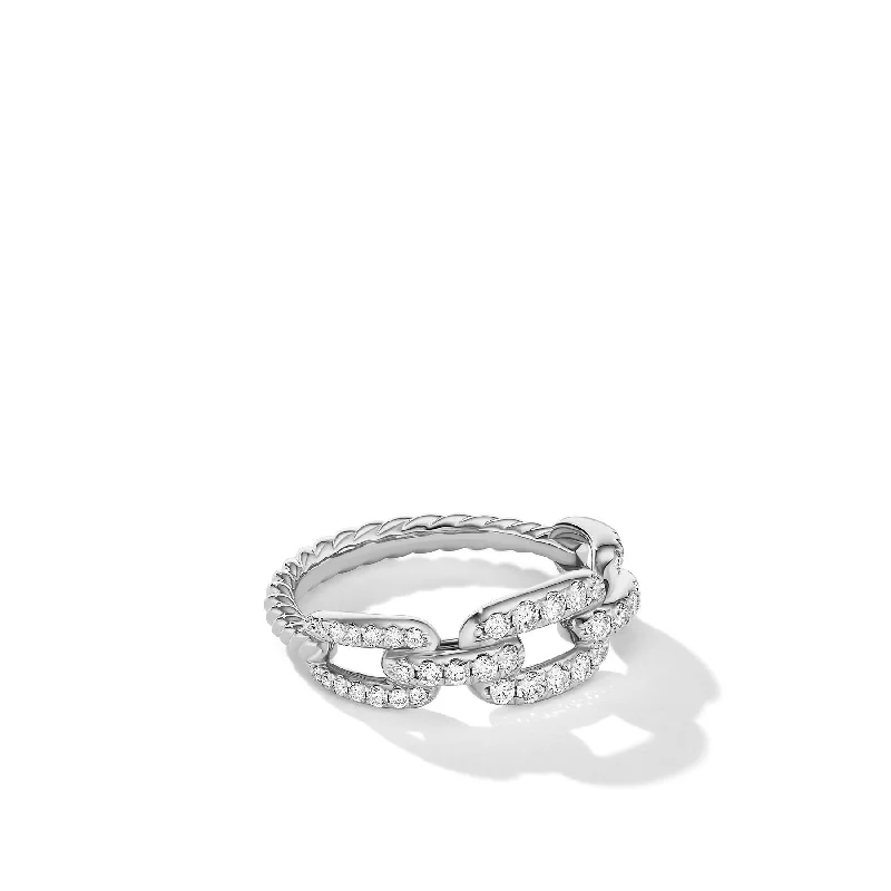 Rings with engraved constellations for stargazers -David Yurman   Ring in 18-Karat White Gold