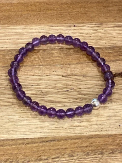 Bracelets with tourmaline gems for vibrant color -Amethyst Bracelet