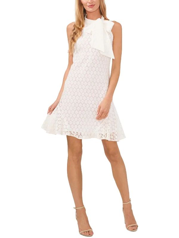 Lace Dresses for Delicate -Lace Hi-Low Halter Dress