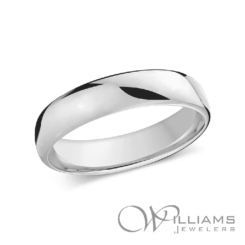 Rings with polished tourmaline for vibrant shine -Williams Signature 14 Karat Wedding Band