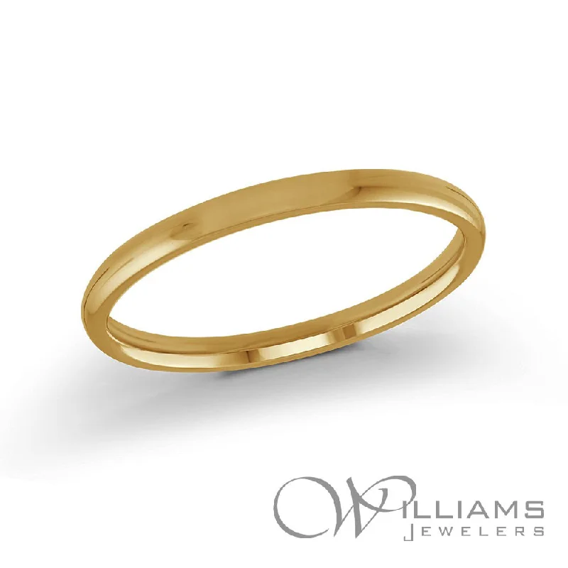 Rings with coral stones for vibrant pop -Williams Signature 14 Karat Wedding Band