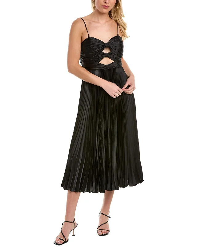 Cocktail Dresses for Party Time -AMUR Afra Pleated Cocktail Dress