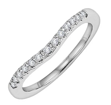 Stackable rings with mixed metal finishes -Goldman 33-B5803-L Wedding Band