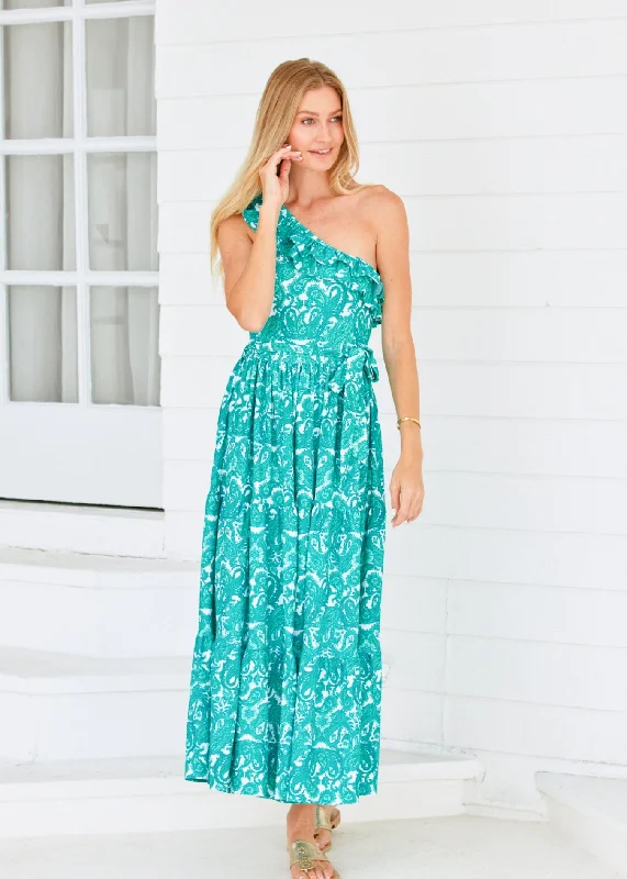 Party Dresses for Celebration -St. Pete One Shoulder Maxi Dress