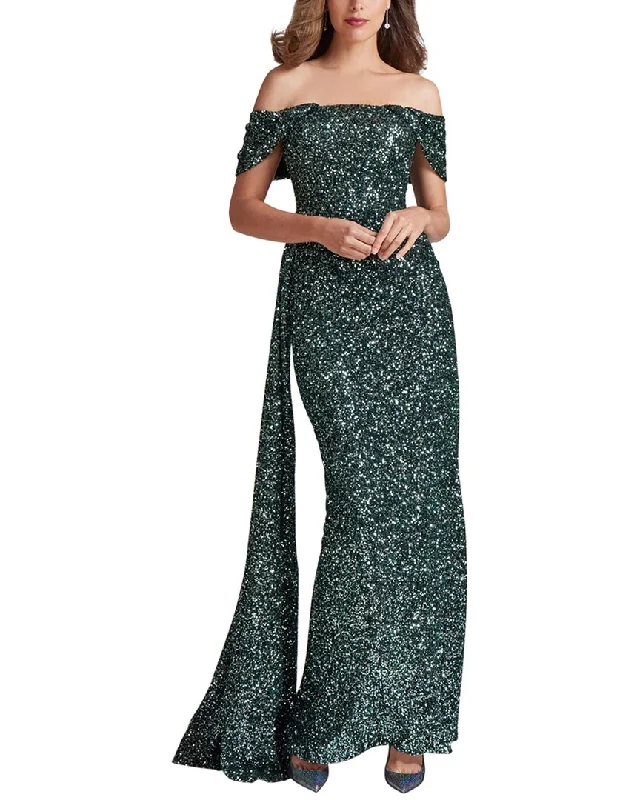 Halter Dresses for Chic Style -Teri Jon by Rickie Freeman Special Occasion Long Dress