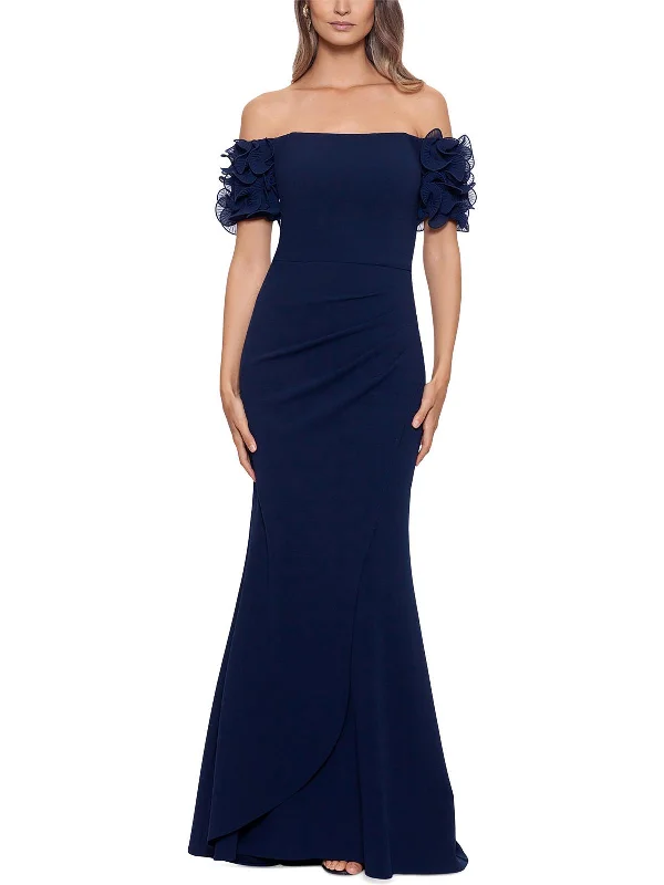 Bridesmaid Dresses for Ceremony -Womens Off-The-Shoulder Long Evening Dress