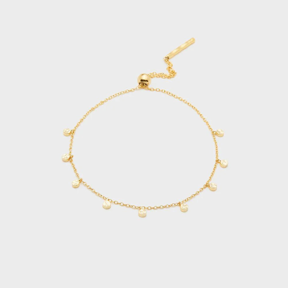 Rose gold bangles with geometric cutout designs -Chloe Mini Bracelet