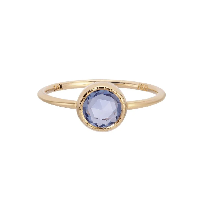 Bold rings with oversized amethyst gemstones -Blue Sapphire Largo Ring