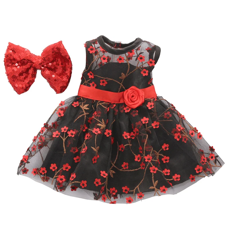 Gothic Dresses with Dark Tone -American Girl Doll Clothes Saf Dress and Headdress Doll Set