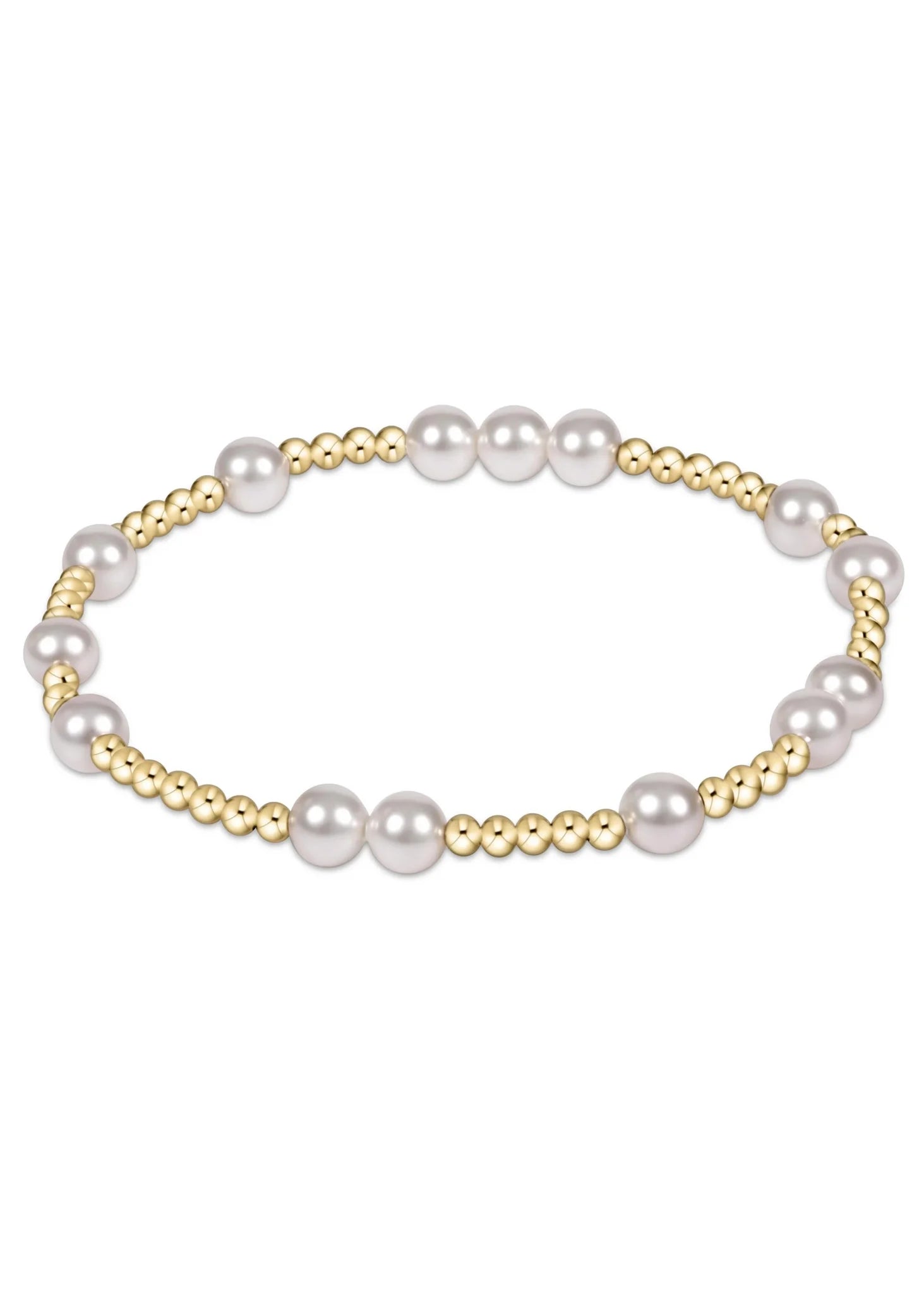 Bangles with rose gold filigree for elegance -Hope Unwritten 6mm Pearl Bracelet-EN