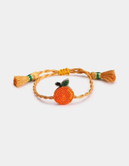 Bracelets with crescent moon for lunar appeal -Orange Mini Bracelet