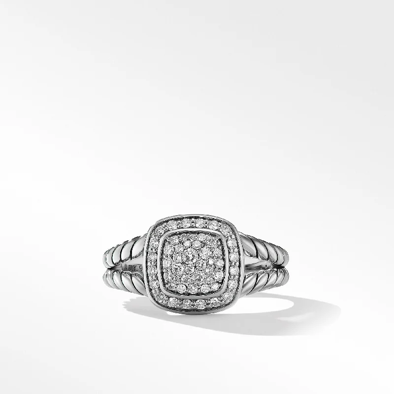 Titanium rings with rugged brushed metal look -David Yurman The Albion® Collection Ring in Sterling Silver