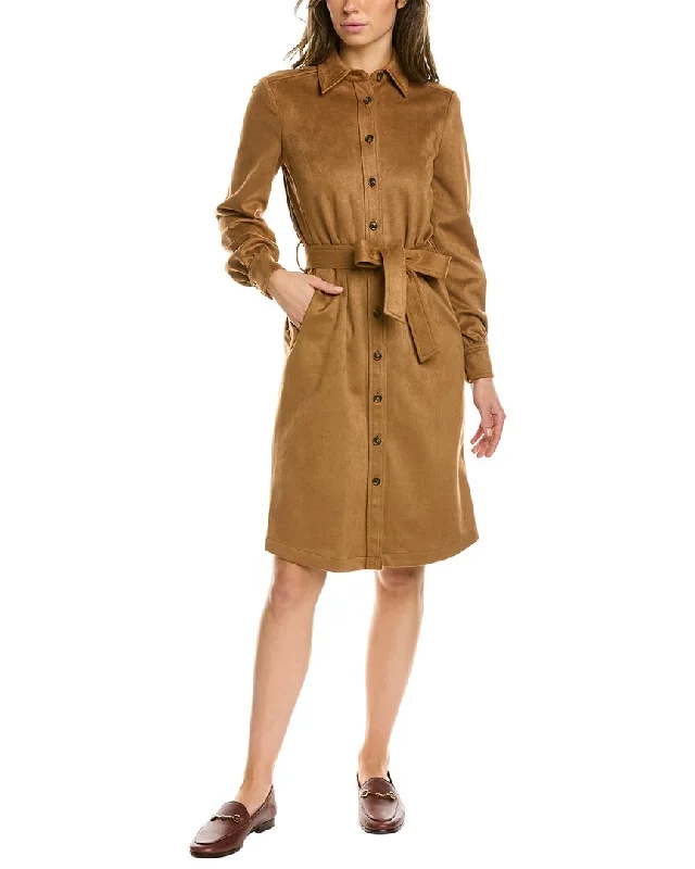 Punk Dresses with Spikes -Brooks Brothers Tie Waist Shirtdress