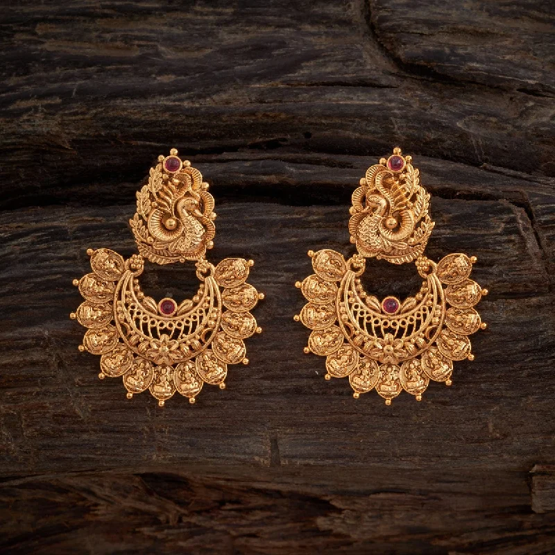 Best hoop earrings with hammered gold for a rustic yet elegant look-Antique Earring 153320