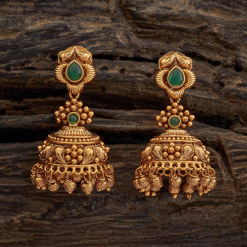 Hoop earrings with gold accents for a warm, elegant statement piece-Antique Earring 172300