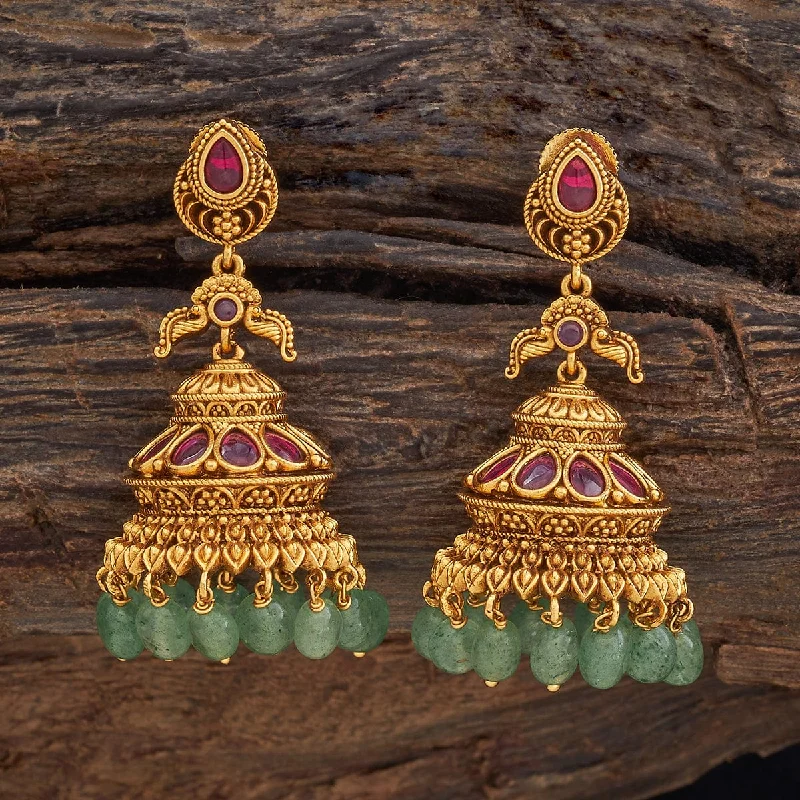 Hoop earrings with oversized designs for a bold, fashion-forward statement-Antique Earring 178068