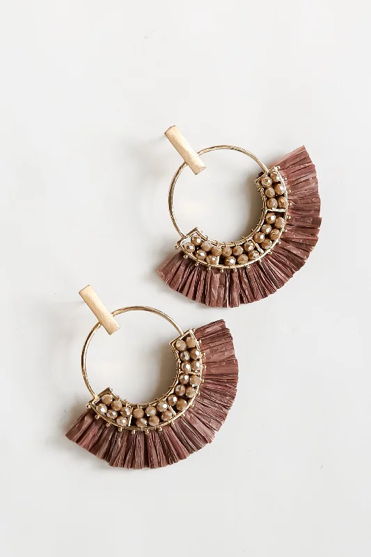 Best hoop earrings with marbled designs for a trendy and artistic effect-Brooke Fringe Statement Earrings