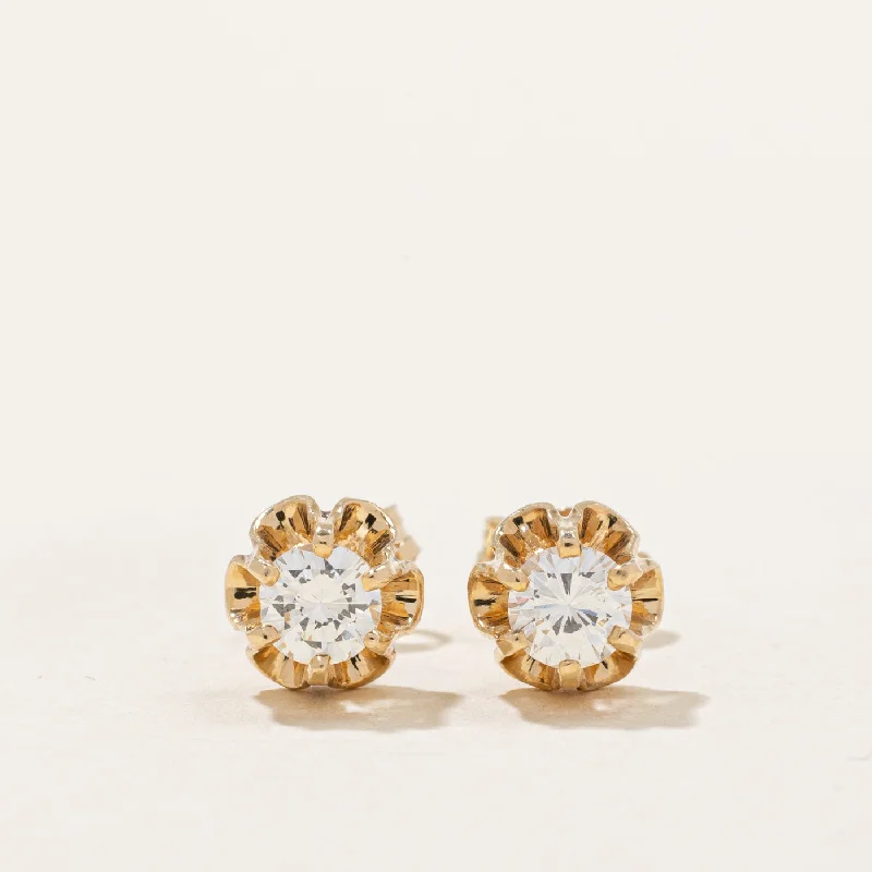 Hoop earrings with polished metal for a shiny and high-quality finish-Claw Set Diamond Studs | 0.46ctw |