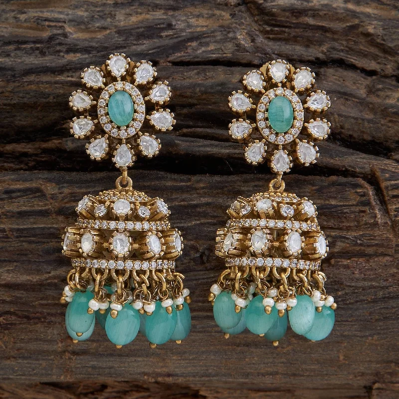 Best hoop earrings with geometric shapes for a modern and artistic appeal-Kundan Earring 173918