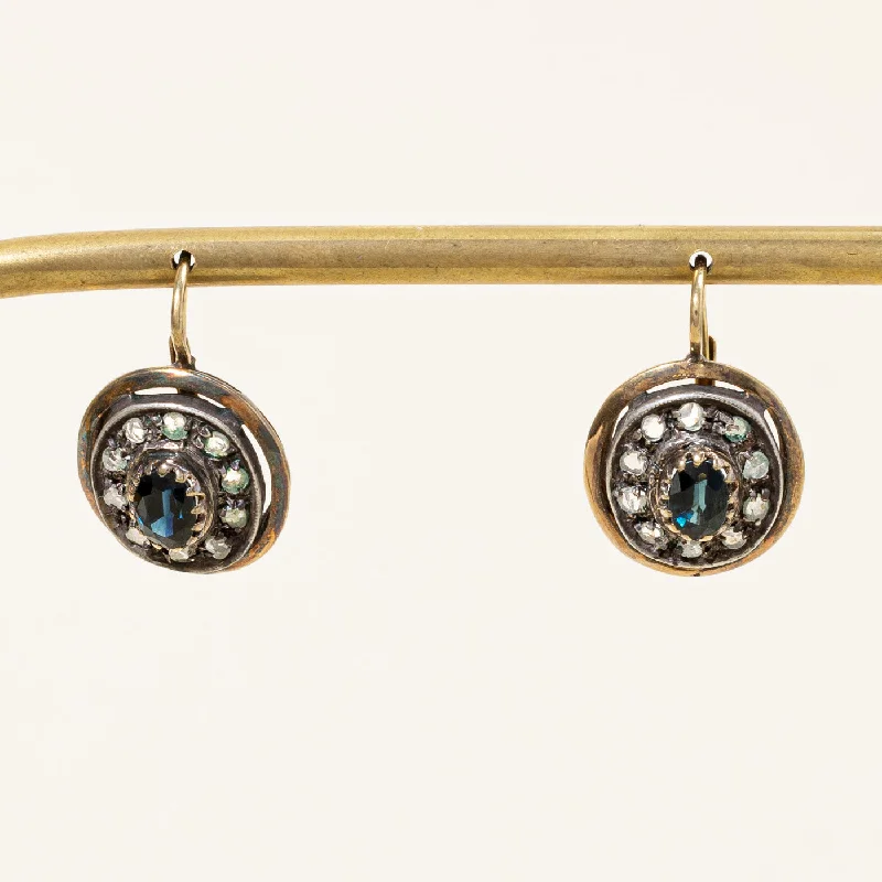 Lightweight hoop earrings for comfortable and all-day wear-Italian Sapphire & Diamond Earrings | 2.00ctw, 0.55ctw |