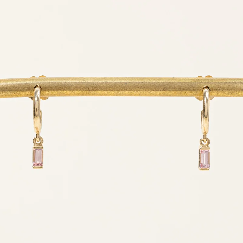 Best hoop earrings with gold-plated finishes for an affordable luxury vibe-'100 Ways' Tourmaline Charm Hoop Earrings | 0.24ctw |